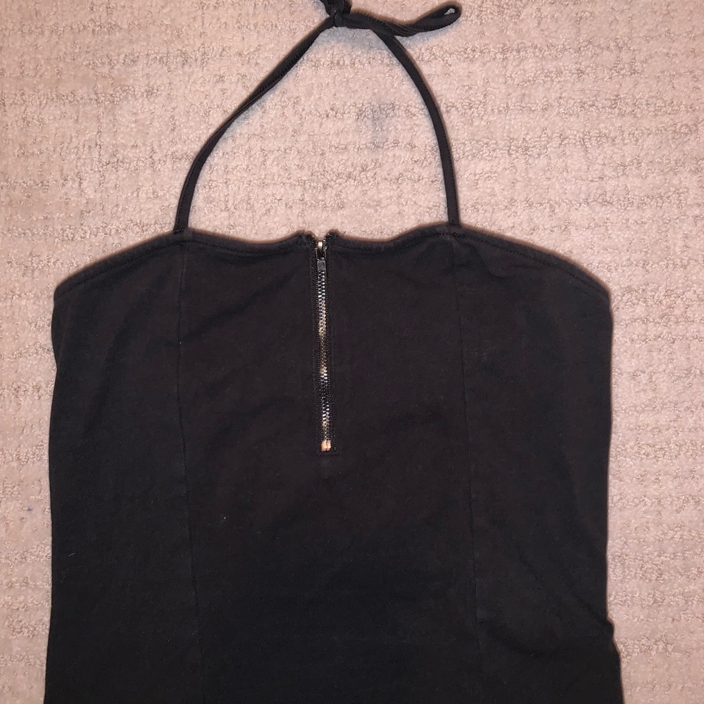 Black Halter top